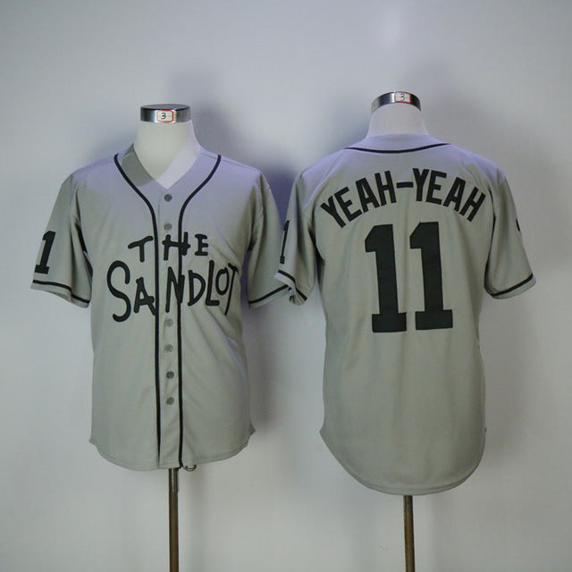 Alan Yeah-Yeah #11 Sandlot Mcclennan Movie Limited Baseball Jersey - Gray