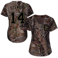 Detroit Tigers #14 Womens Christin Stewart Realtree Limited Cool Base Baseball Jersey - Camo