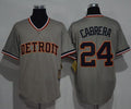 Miguel Cabrera #24 Detroit Tigers Cooperstown Limited Throwback Jersey - Grey