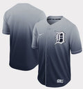 Detroit Tigers Blank Fade Authentic Baseball Jersey - Navy