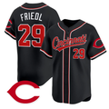 Tj Friedl #29 Cincinnati Reds Limited Jersey - Black