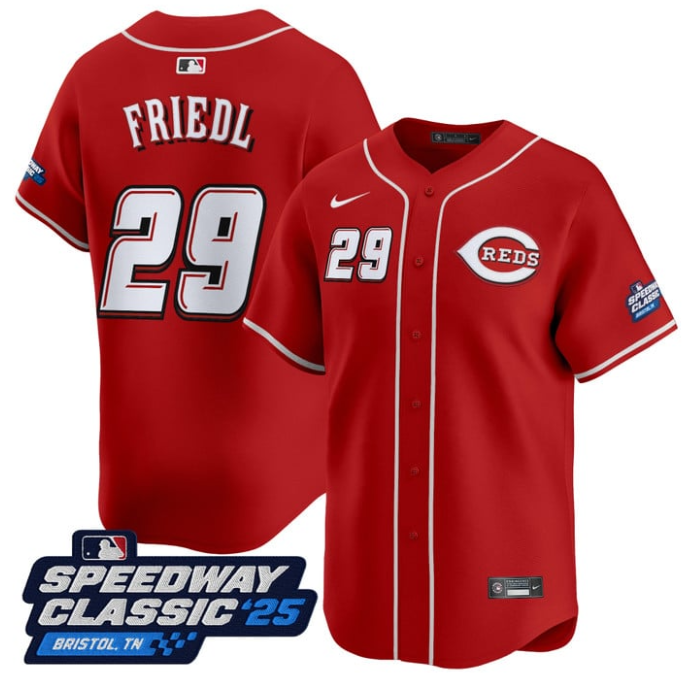 Tj Friedl #29 Cincinnati Reds Speedway Classic Limited Jersey - Red