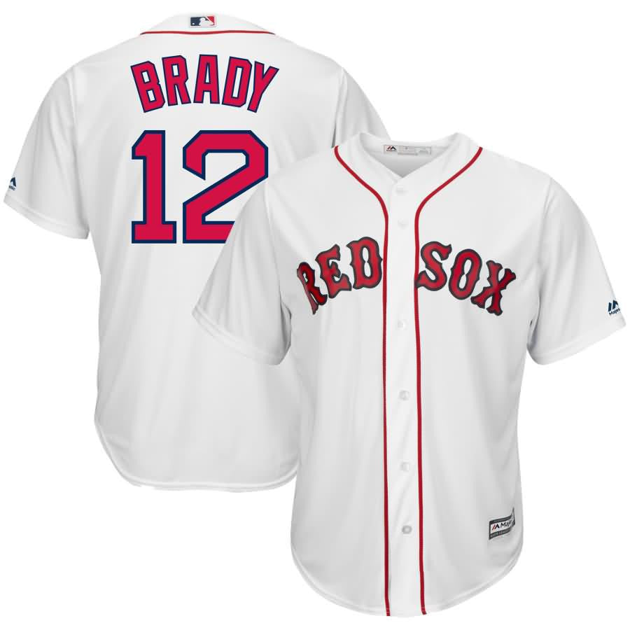 Tom Brady Boston Red Sox Majestic X Crossover Limited Cool Base Player Jersey - White