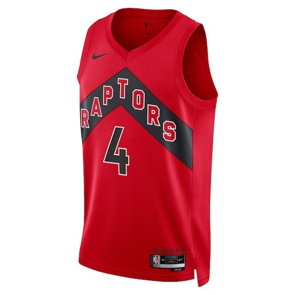 Toronto Raptors Nike Icon Edition Swingman Jersey - Red - Scottie Barnes - Unisex