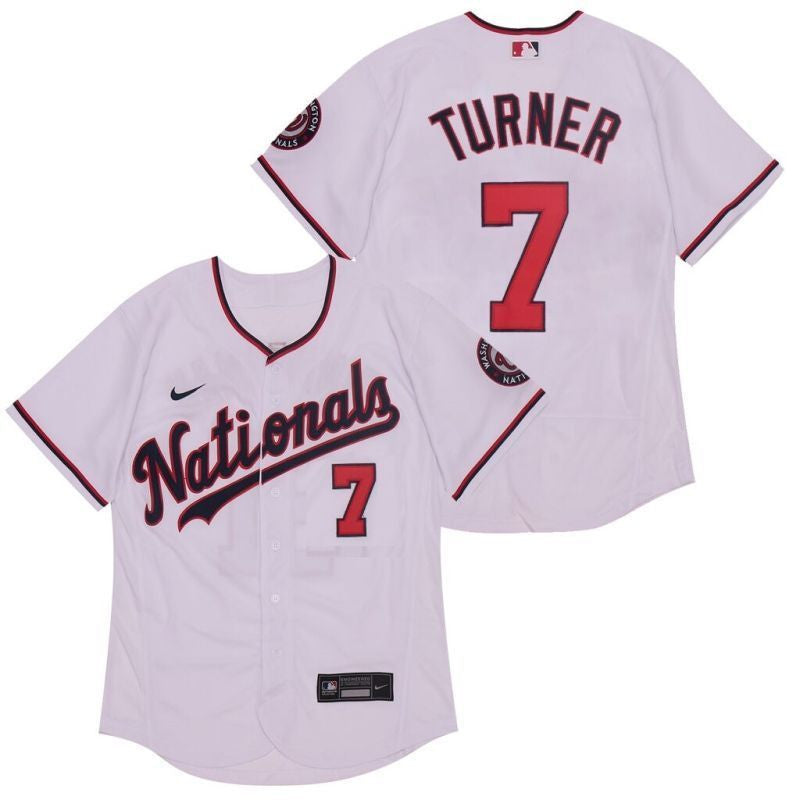 Trea Turner #7 Ashington Nationals 2020 Limited Jersey - White