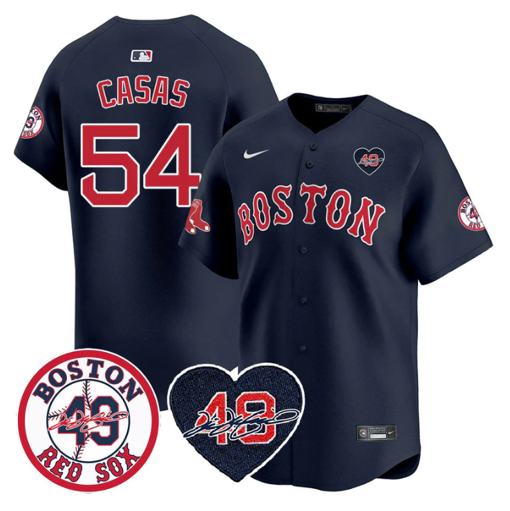 Triston Casas #54 Boston Red Sox Tim Wakefield Memorial Patch Na Limited Jersey