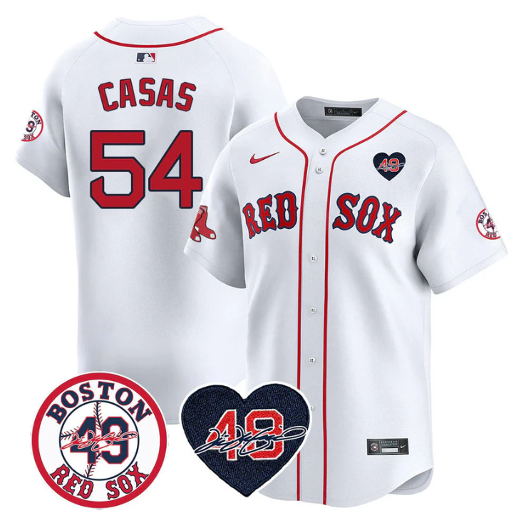 Triston Casas #54 Boston Red Sox Tim Wakefield Memorial Patch Wh Limited Jersey