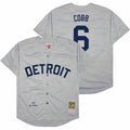 Ty Cobb #6 Detroit Tigers Throwback Cooperstown Limited Jersey - Gray