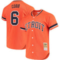 Ty Cobb #6 Detroit Tigers Throwback Cooperstown Limited Jersey - Orange