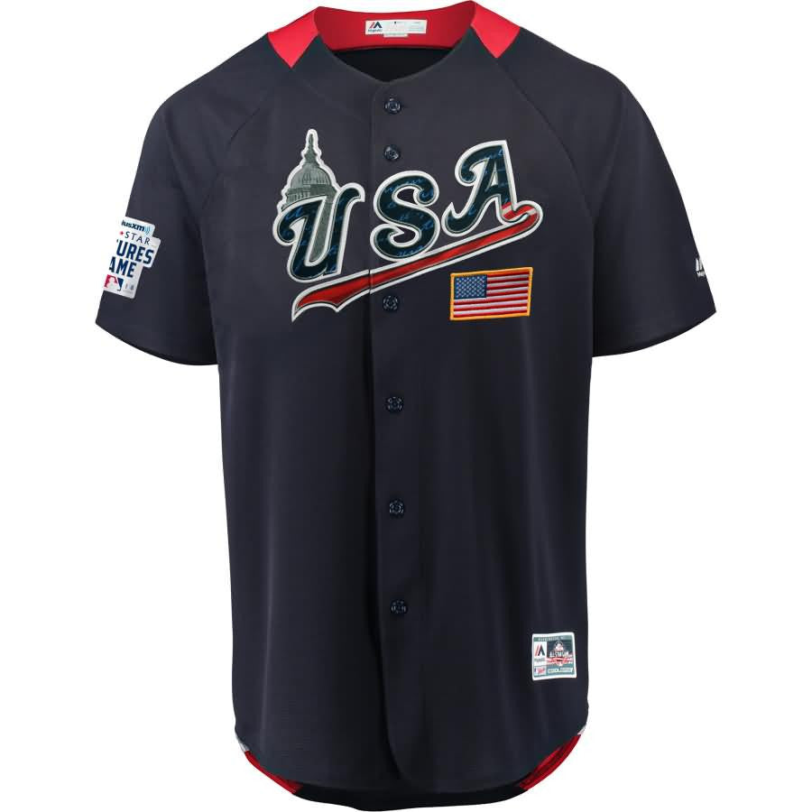 Majestic 2018 Usa Star Futures Game On Field Limited Team Jersey - Navy