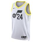 Utah Jazz Nike Association Edition Swingman Jersey - White - Walker Kessler - Unisex