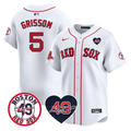 Tim Wakefield #5 Boston Red Sox Vaughn Grissom Memorial Patch Wh Limited Jersey