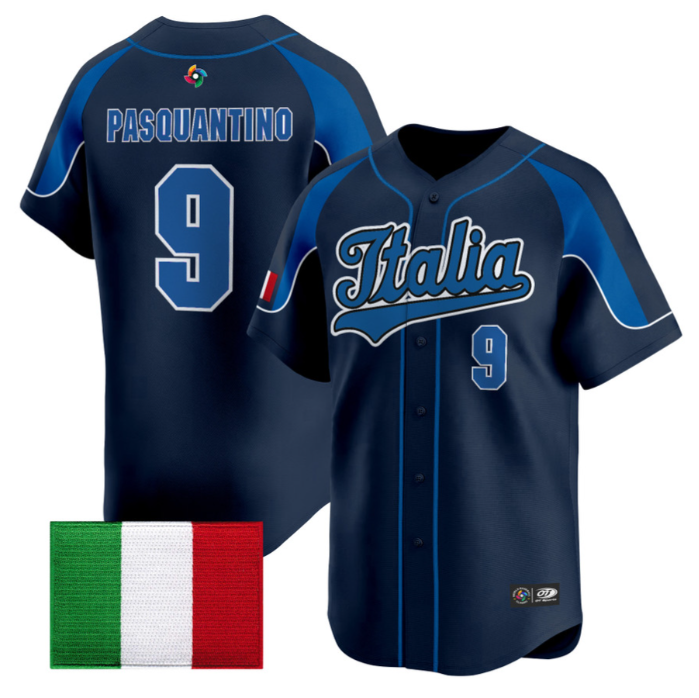 Vinnie Pasquantino #9 2026 Team Italy World Limited Baseball Jersey