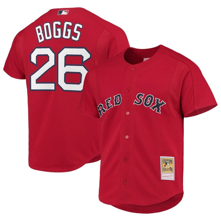 Wade Boggs #26 Boston Red Sox Throwback Cooperstown Limited Jersey - Red