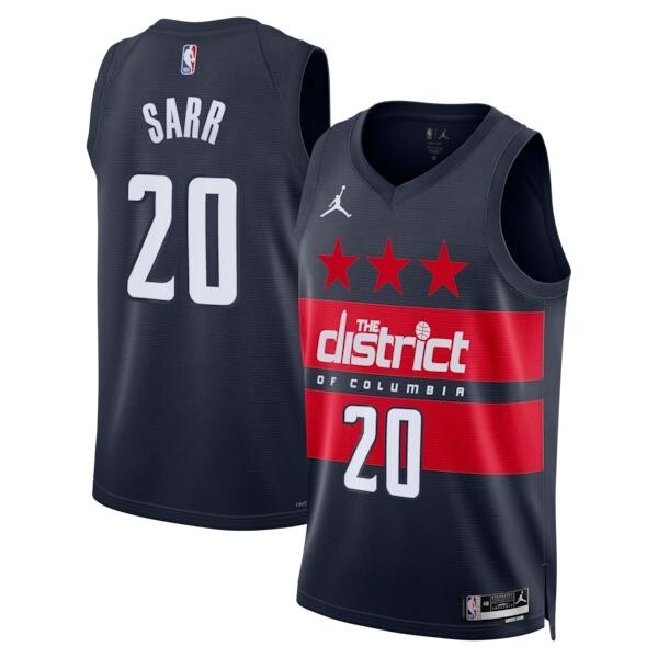 Washington Wizards Jordan Brand Statement Edition Swingman Jersey - Navy - Alex Sarr - Mens