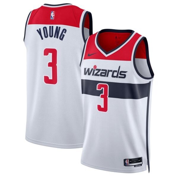 Washington Wizards Nike Association Edition Swingman Jersey - White - Trae Young - Unisex