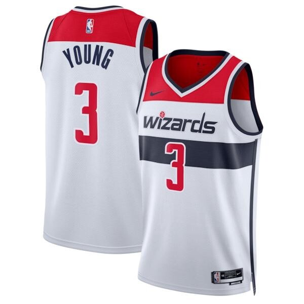 Washington Wizards Nike Association Edition Swingman Jersey - White - Trae Young - Unisex