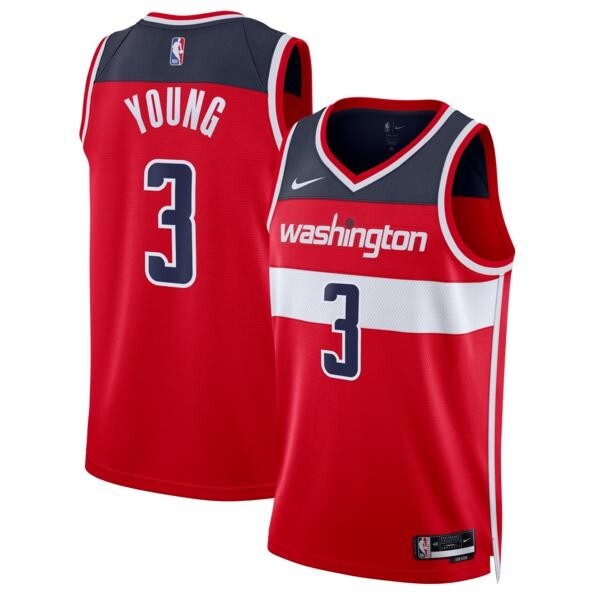 Washington Wizards Nike Icon Edition Swingman Jersey - Red - Trae Young - Unisex