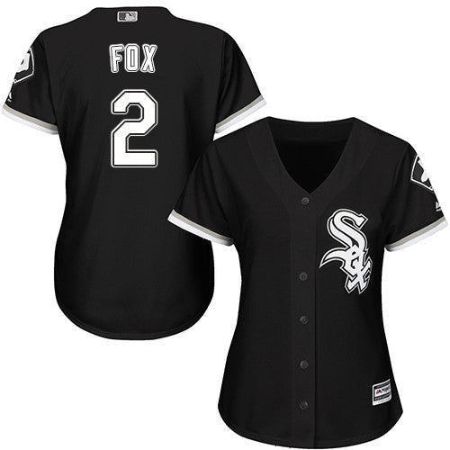 Black Alternate #2 Chicago White Sox Womens Nellie Fox Limited Baseball Jersey - White