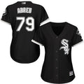 Jose Abreu #79 Chicago White Sox Womens Black Alternate Limited Baseball Jersey - White