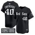 Willson Contreras #40 Boston Red Sox Gothic Edition Premier Jersey