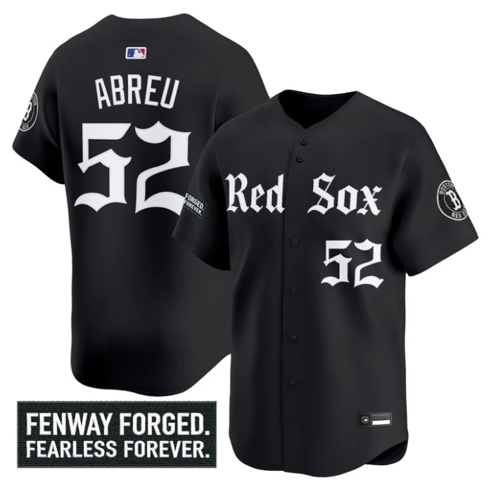 Wilyer Abreu #52 Boston Red Sox Gothic Edition Premier Jersey