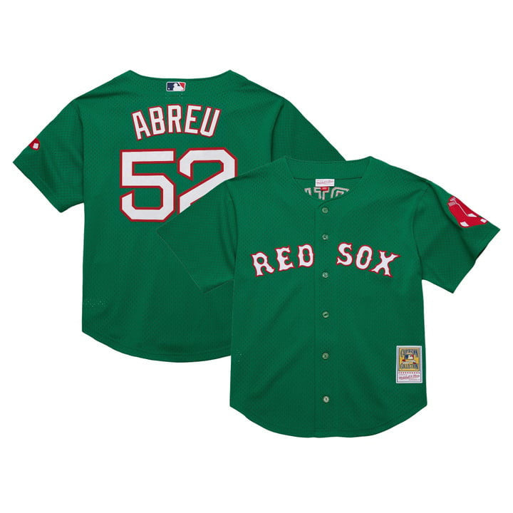 Wilyer Abreu #52 Boston Red Sox Throwback Cooperstown Limited Jersey - Green