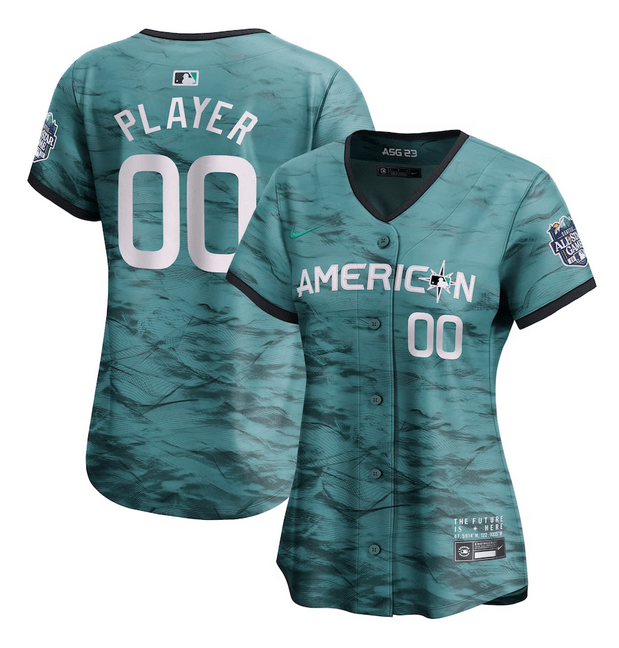 Women 2023 Active Player Custom Star Limited Baseball Jersey - Teal