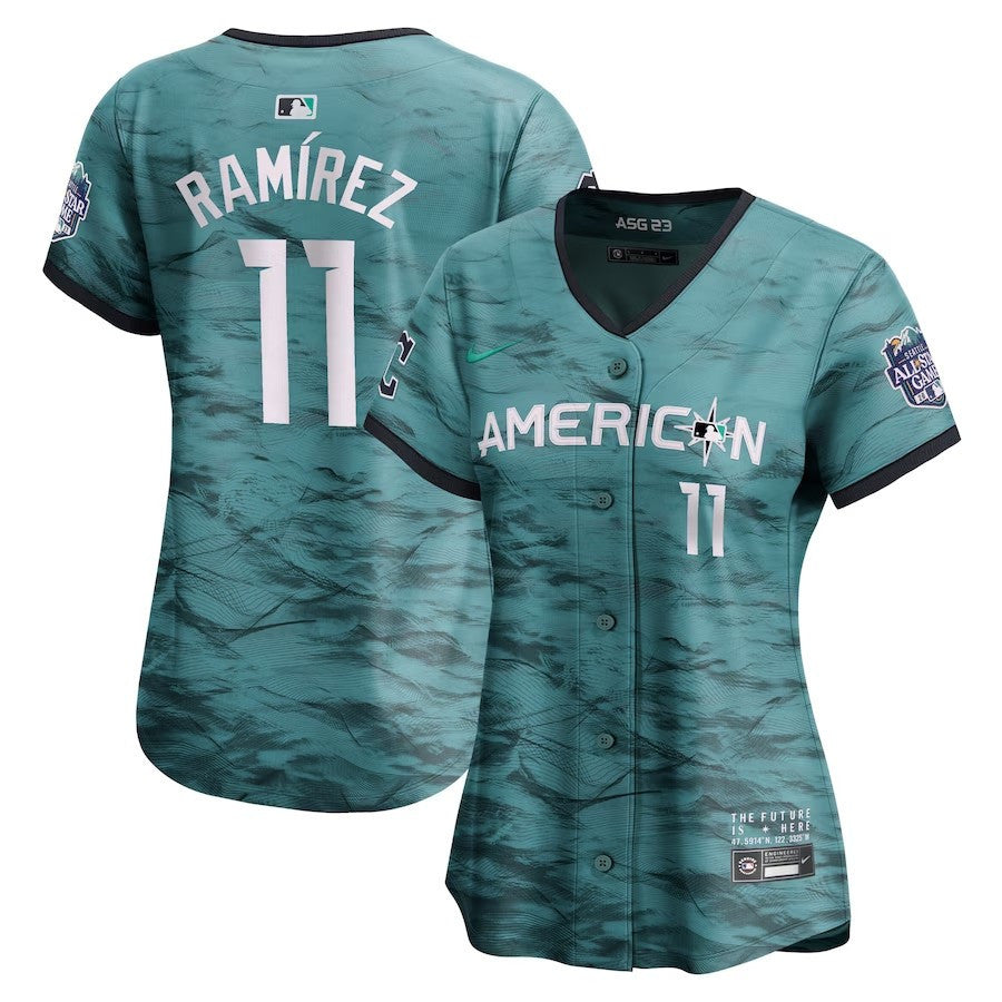 Jose Ramirez #11 American League Women 2023 Star Game Limited Player Jersey - Teal