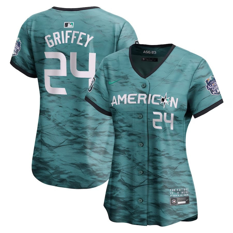Ken Griffey Jr #24 American League Women 2023 Star Game Limited Player Jersey - Teal