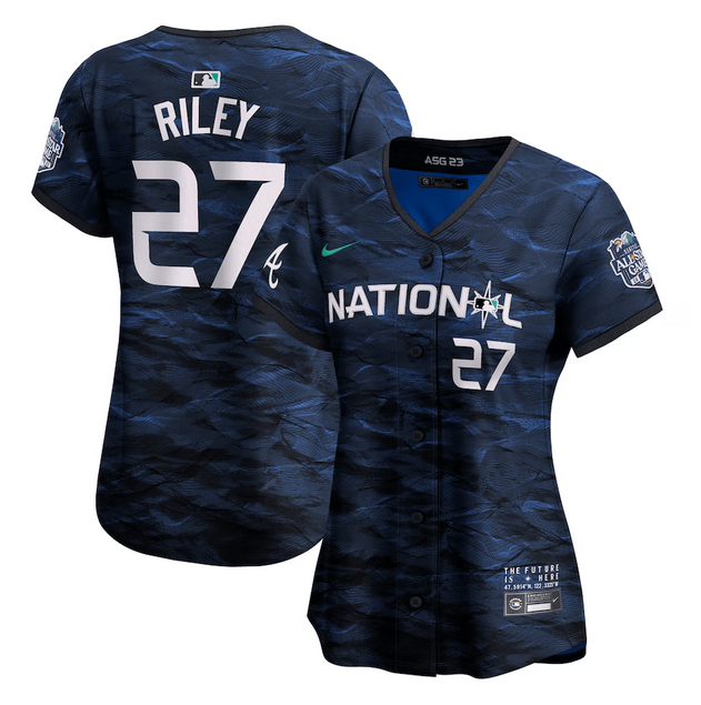 Austin Riley #27 Atlanta Braves Women 2023 Star Limited Baseball Jersey - Royal