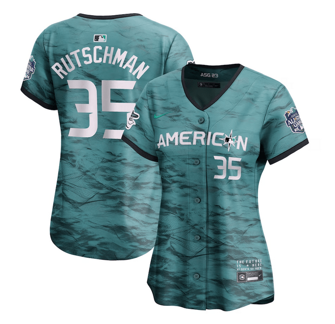 Adley Rutschman #35 Baltimore Orioles Women 2023 Star Limited Baseball Jersey - Teal