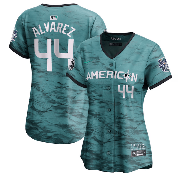 Yordan Alvarez #44 Houston Astros Women 2023 Star Limited Baseball Jersey - Teal