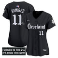 Gothic Iron Cleveland Indians Women Edition Vapor Premier Limited Jersey