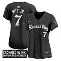 Gothic Crown #00 Kansas City Royals Women Edition Vapor Premier Limited Jersey