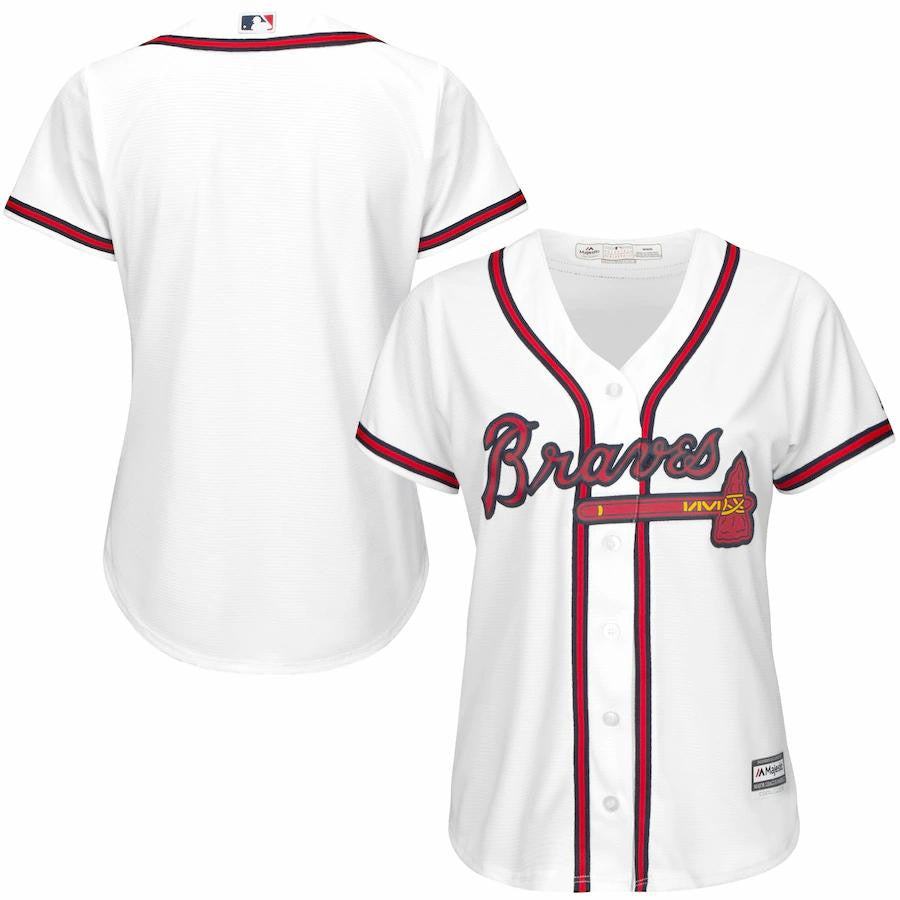 Atlanta Braves Majestic Womens Home Limited Cool Base Jersey - White