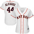 Yordan Alvarez #44 Houston Astros Majestic Womens Authentic Cool Base Home Jersey - White
