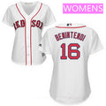 Andrew Benintendi #16 Boston Red Sox Majestic Womens Home Limited Flex Base Jersey - White