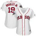 Jackie Bradley Jr #19 Boston Red Sox Majestic Womens 2018 World Series Limited Cool Base Player Jersey - White