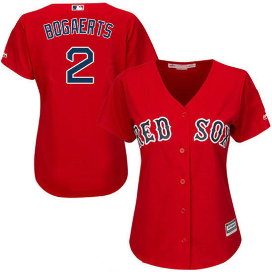 Xander Bogaerts #2 Boston Red Sox Majestic Womens Limited Cool Base Jersey - Red
