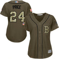 David Price #24 Boston Red Sox Majestic Womens Salute To Service Limited Cool Base Jersey - Green