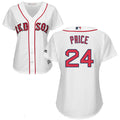David Price #24 Boston Red Sox Majestic Womens Home Limited Cool Base Jersey - White