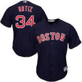 David Ortiz #34 Boston Red Sox Majestic Womens Limited Jersey - Navy Blue