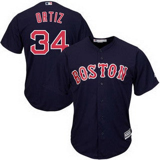 David Ortiz #34 Boston Red Sox Majestic Womens Limited Jersey - Navy Blue