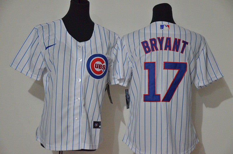 Kris Bryant #17 Chicago Cubs Nike Womens Limited Cool Base Jersey - White