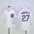 Chicago Cubs #27 Russell Womens Addison Home Limited Cool Base Baseball Jersey - White