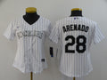 Nolan Arenado #28 Colorado Rockies Nike Womens Limited Cool Base Jersey - White