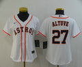 Jose Altuve #27 Houston Astros Nike Womens Limited Cool Base Jersey - White