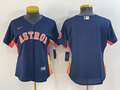 Houston Astros Nike Womens Blank Patch Limited Cool Base Jersey - Navy Blue