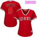 Yunel Escobar #0 Majestic Womens Los Angeles Of Anaheim Alternate Limited Cool Base Jersey - Red